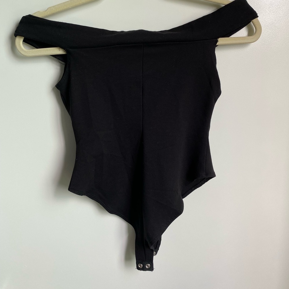 Cute black off the shoulder bodysuit